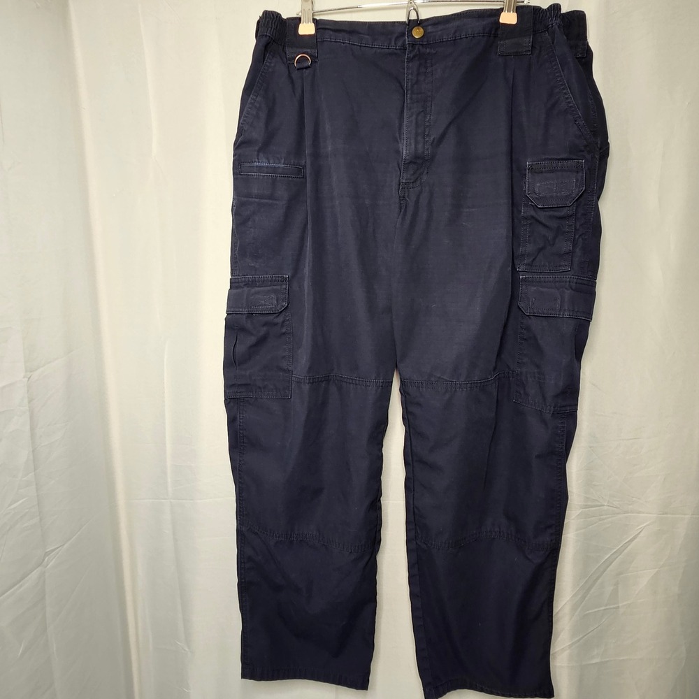 5.11 Tactical Cargo Pants Mens 40x30 Dark Navy Blue Ripstop Utility 74273-724
